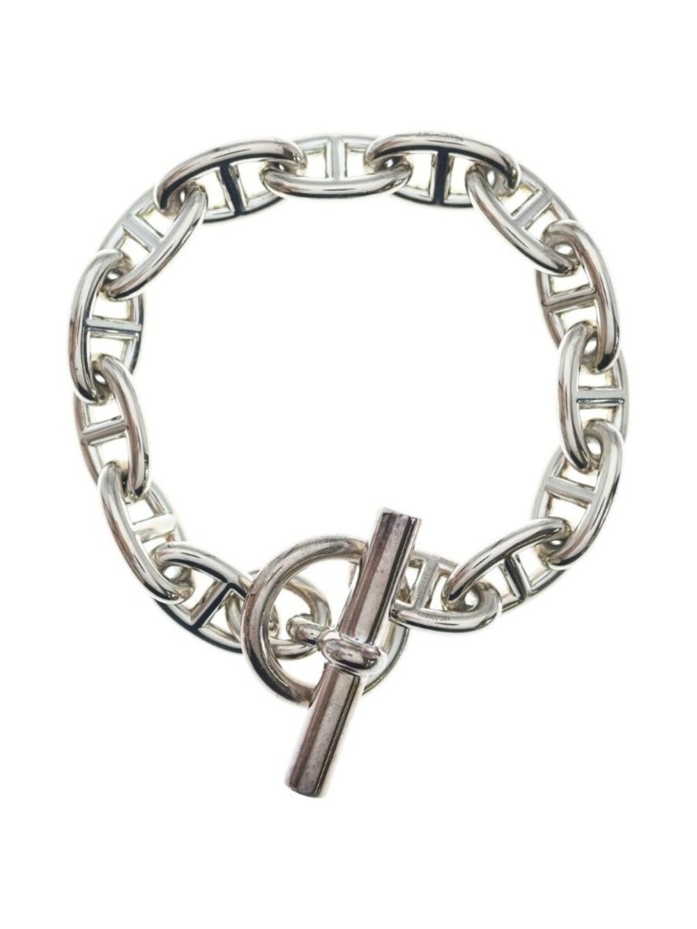 Hermes Chaine D'ancre GM Chain Bracelet Silver